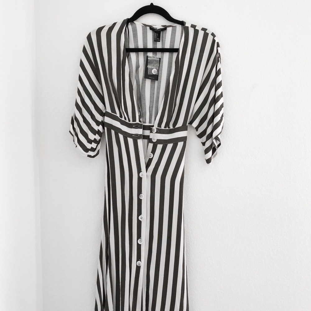 Striped Midi Dress